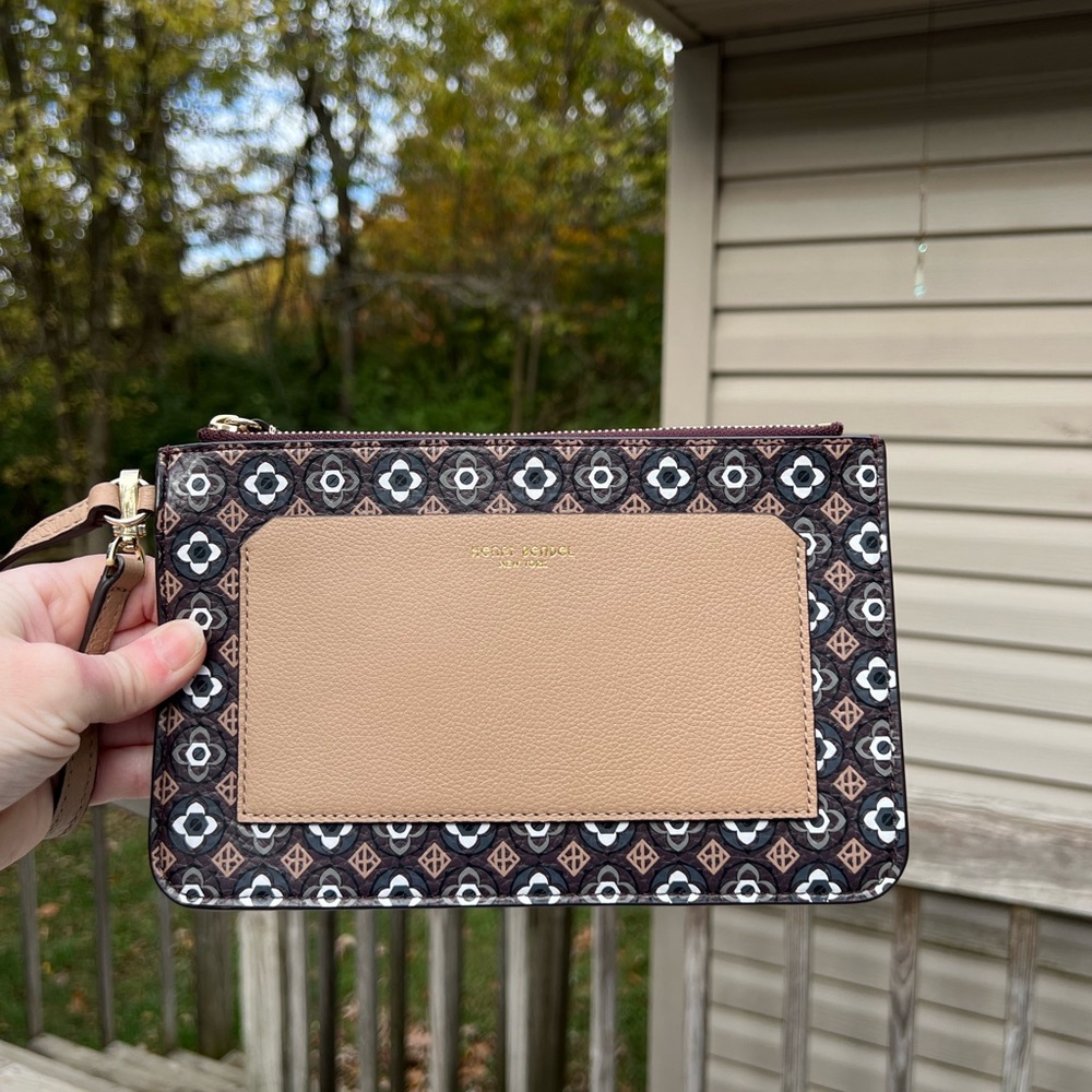 Henri Bendel Claremont Foulard Wristlet Pouch.